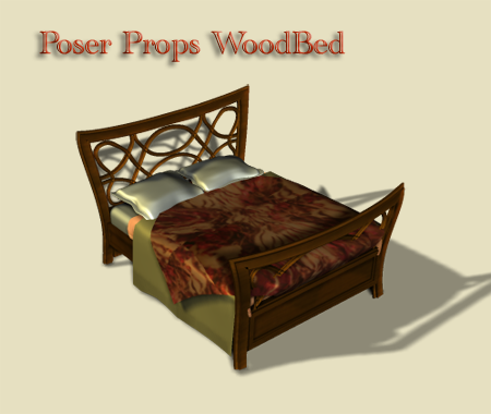 WoodBed for Poser