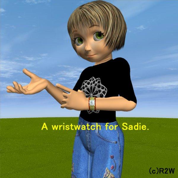 Toon wristwatch for Sadie.