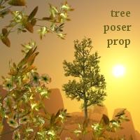 Autumn Fairy Tree (poser prop)