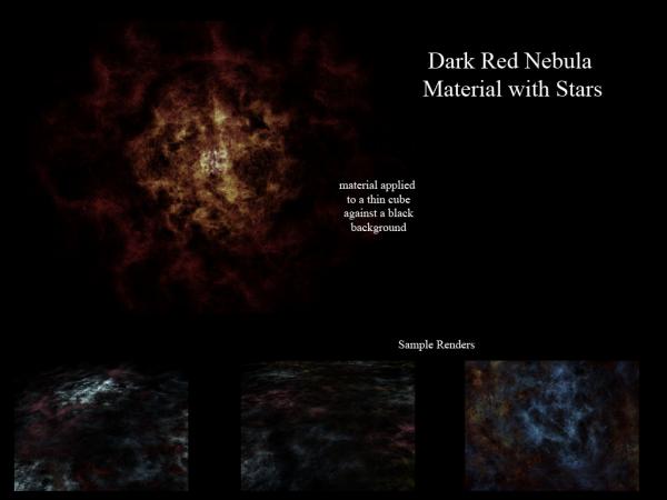 Dark Red Nebula &amp; Stars