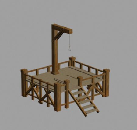 Gibbet for 3d Max 9, 3DS and OBJ