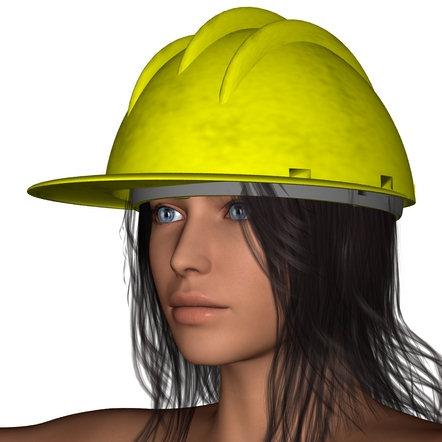 Hardhat OBJ model - No textures or color