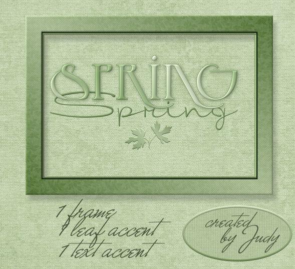 Spring Scrapbook embellishments