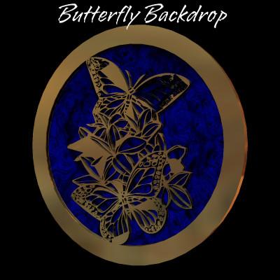 Butterfly backdrop