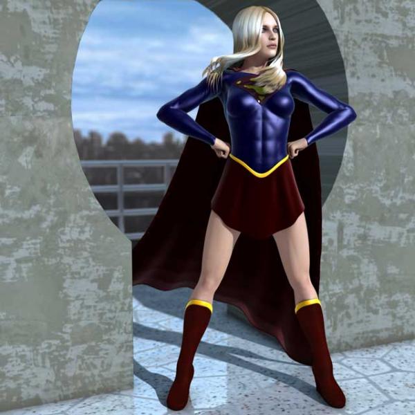 Supergirl for V4 bodysuit