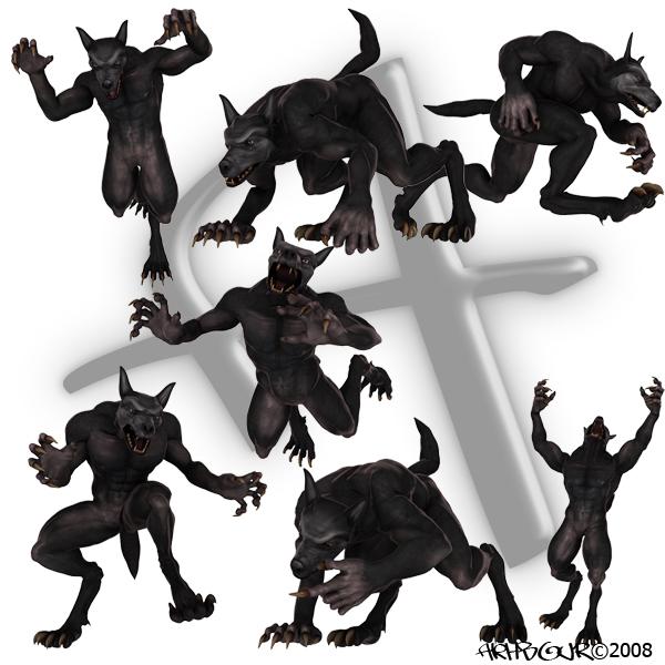 Free poses for Luthbel's Lycanthropos
