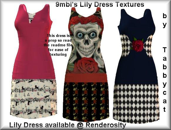 9mbi's Lily Dress Textures