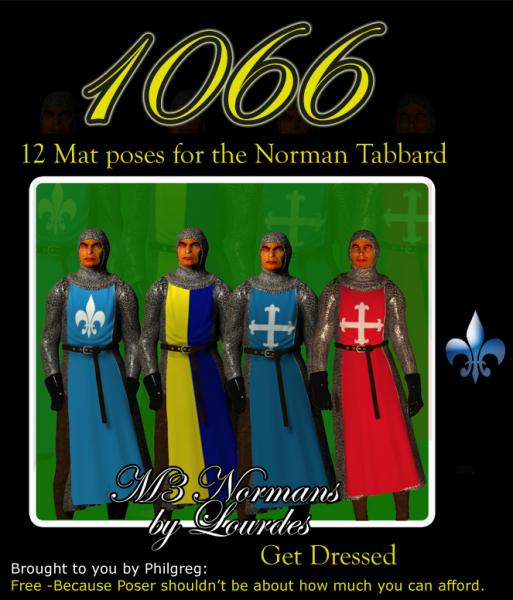1066 Tabard Mat Poses for Lourdes&#039; M3 Normans