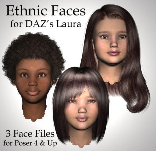 Ethnic Morphs for DAZ's Laura