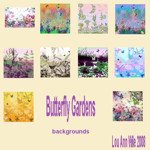 Butterfly Garden Backgrounds