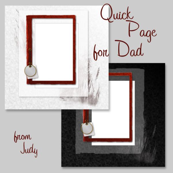 Scrapbook Quickpage for Dad