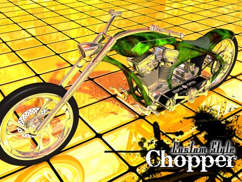 Custom Chopper Bike