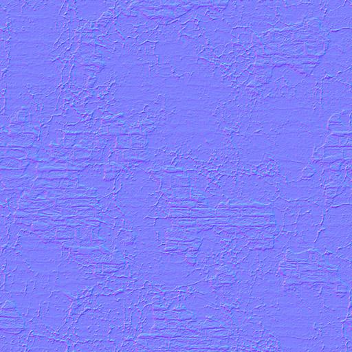 Crumbling Plaster on Bricks Normal Map