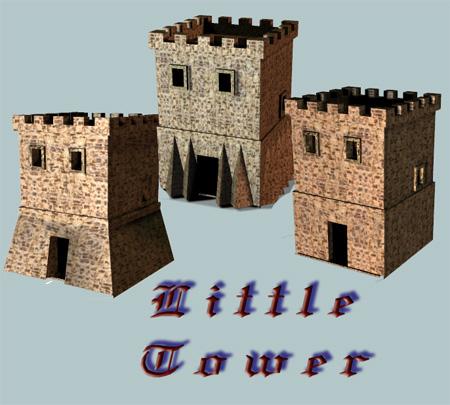 Little Tower for Poser, scene and Props