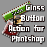 Glass Button Action for Photoshop