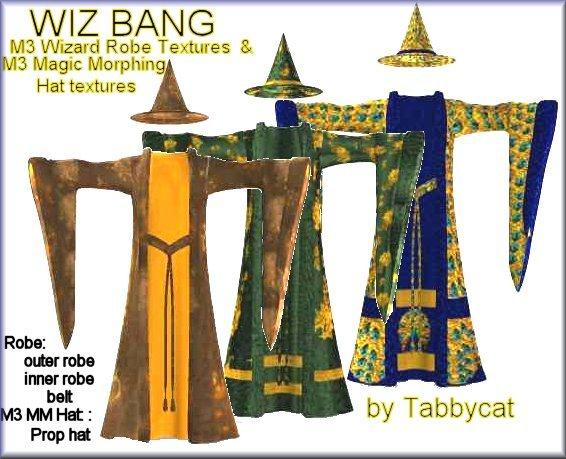 Wiz Bang - Textures for M3 Wizard Robe and MM Hat