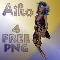 4 Free Aiko PNGs for tubes