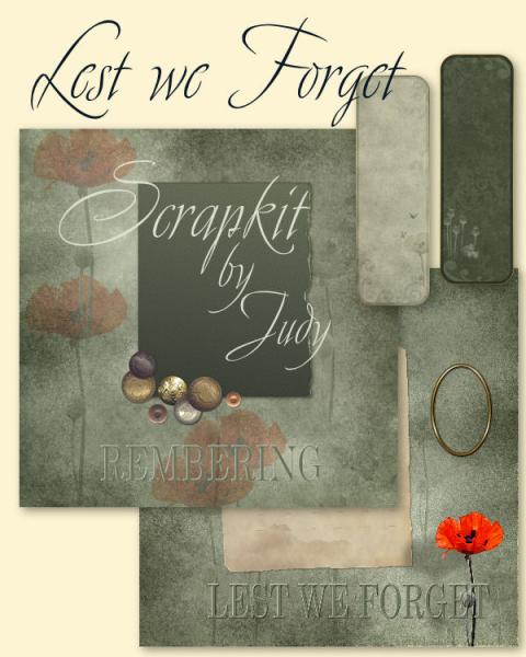 Lest We Forget - A scrapkit