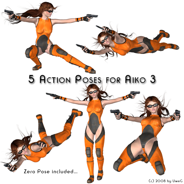 5 Action Poses For Aiko 3