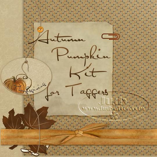 Autumn Pumpkin Kit for taggers