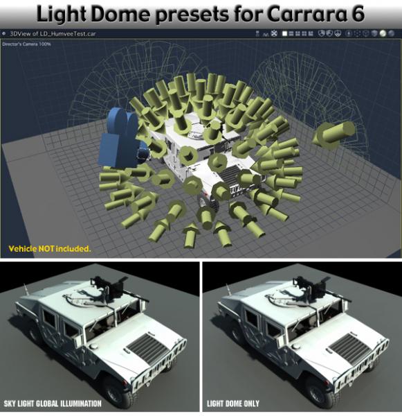Light Dome presets for Carrara 6