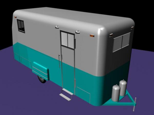 Old Camping Trailer (w/ vector images)