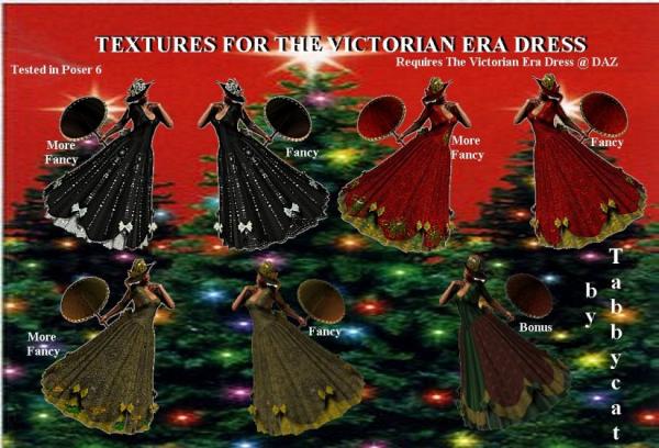 Victorian Era Dress Textures - 2008 Xmas Party