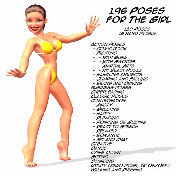 196 Poses for The Girl