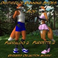 Digitigrade Running Shoes for Furrette & Furraldo