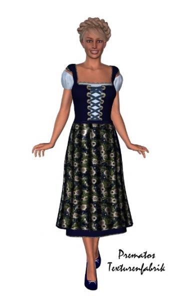 Blue bavarian Dirndl