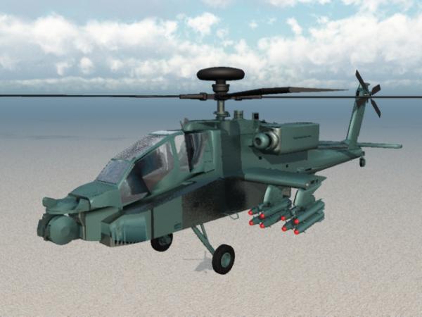 Apache helicopter (Vue)