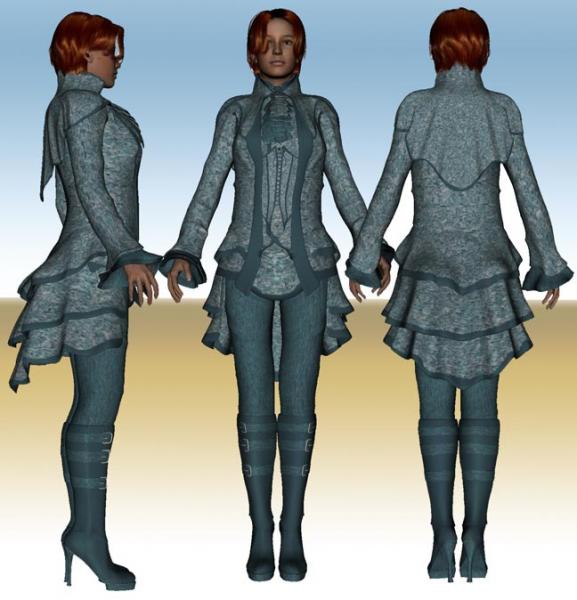 Texture for Witch Hunter V4 from DAZ