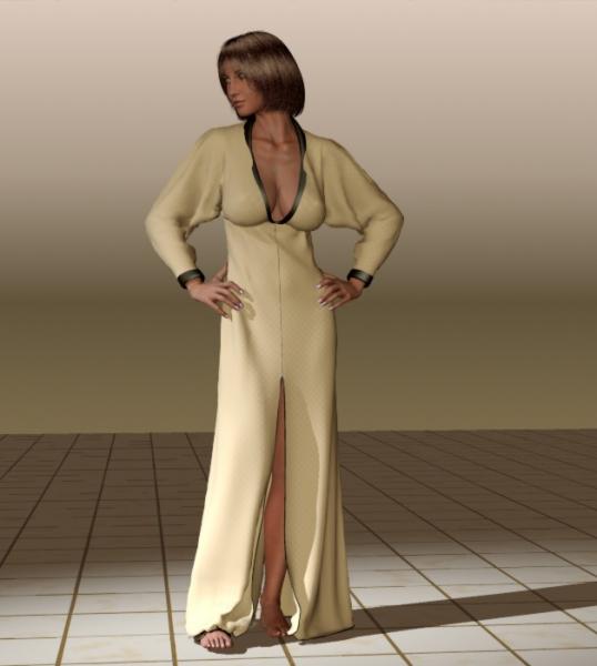 V4 Gown - dynamic cloth