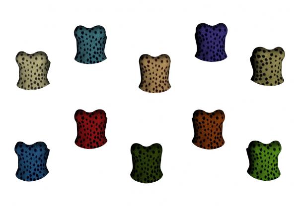 Dyed Cheetah Prints