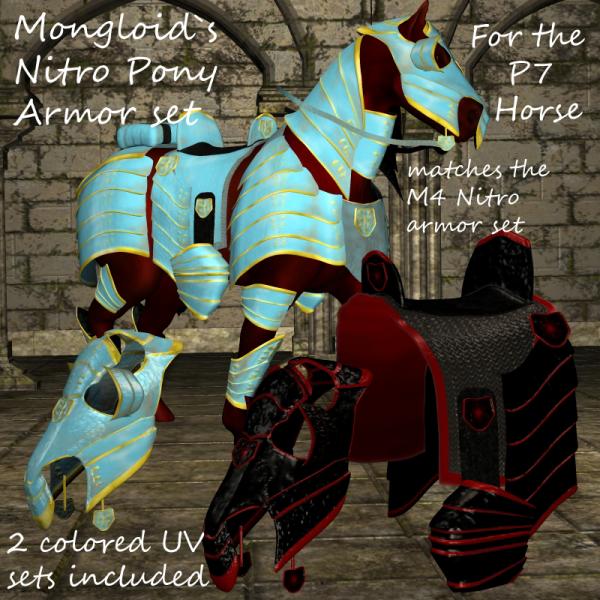 Mongloid`s Nitro Pony Armor for P7 Horse