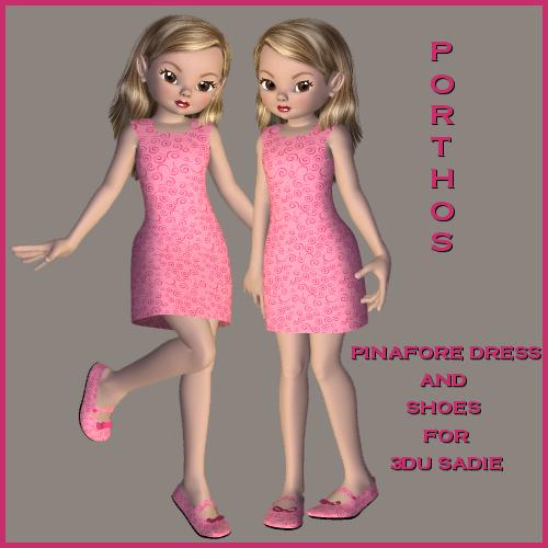 Pinafore and Shoes for 3DU Sadie