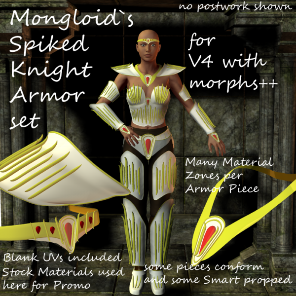 Mongloids Spiked Knight armor set for V4