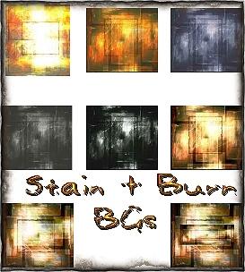 Stained N Burned Backgrounds