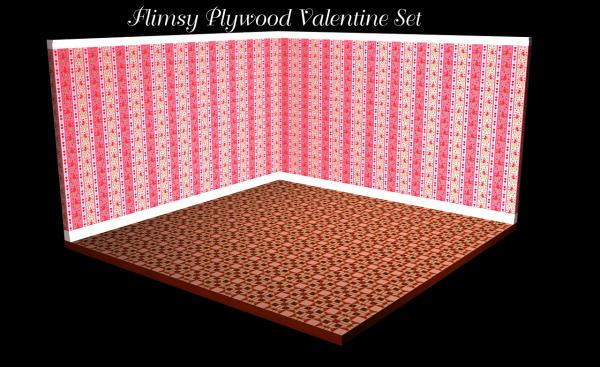 Flimsy Plywood Valentine Set