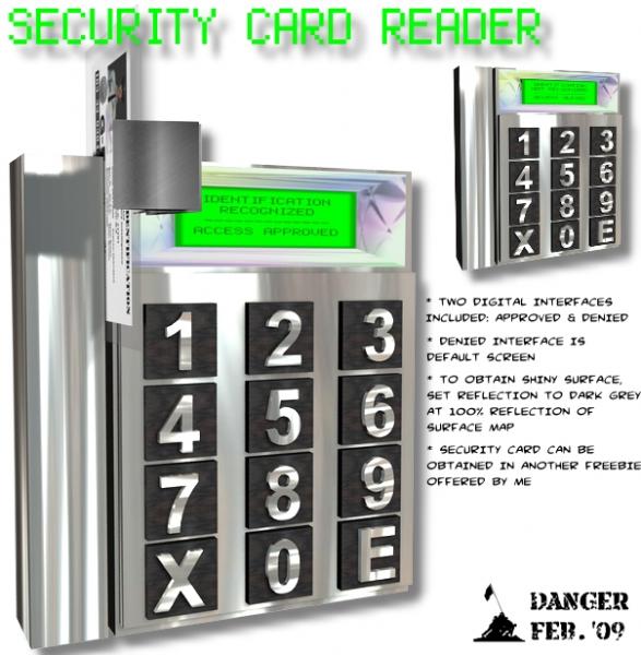 SECURITY CARD READER