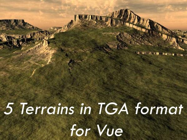 Terrains in TGA format