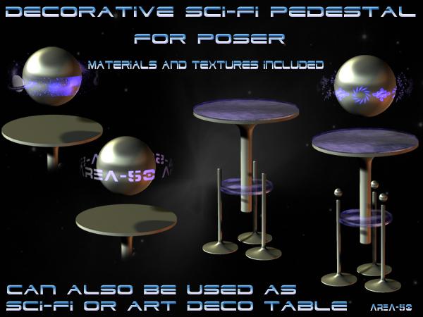 A sci fi Decoration Pedestal