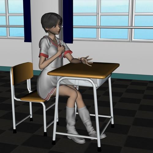 DAZ A3 Sailor Skirt C:Morhps