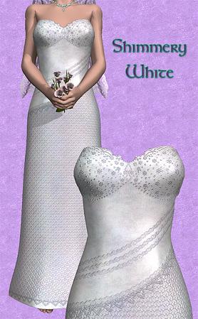 Shimmery White for PoTS Dress