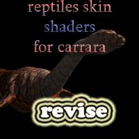 Reptiles Skin Shaders for Carrara(revise)