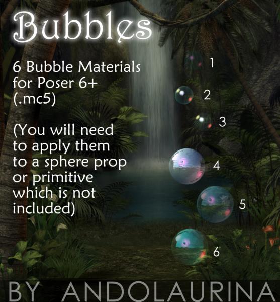 Bubble Materials for Poser