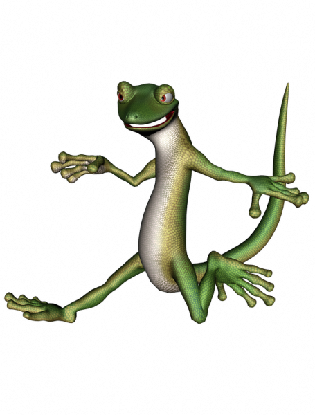 Gecko Running PNG for tubes