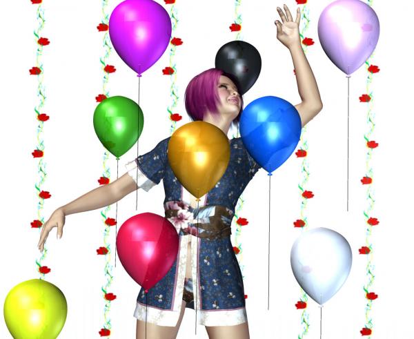 Party Balloon in Obj Format