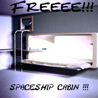 Spaceship cabin for Poser