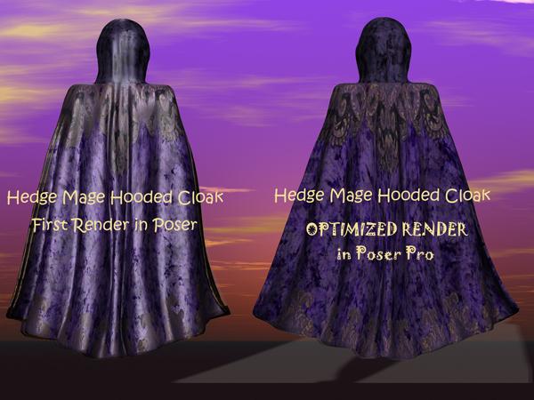 Optimized for Poser - Wayii Hooded Cloak HM3